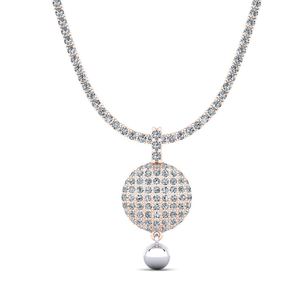 9ct Rose & White Gold Tennis Caimati