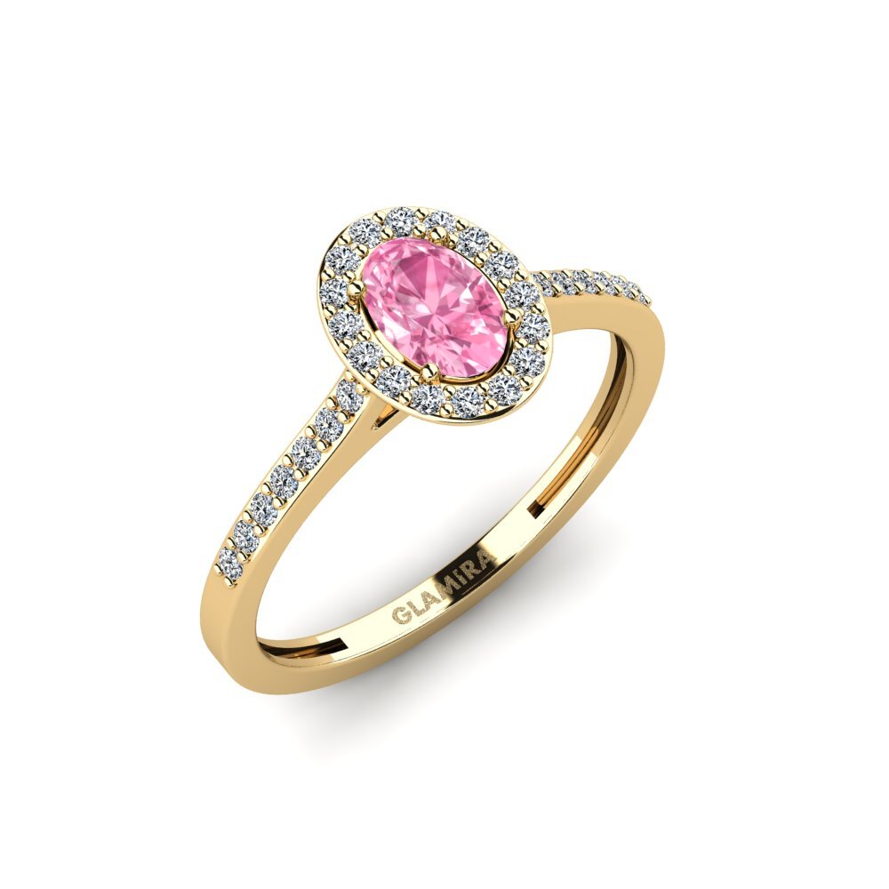 Pink Sapphire Engagement Ring Zonel