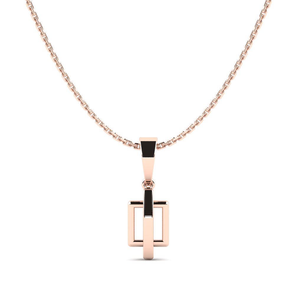 9ct Rose Gold Pendant Ljuv