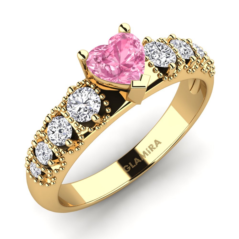 Pink Sapphire Engagement Ring Alonnisos