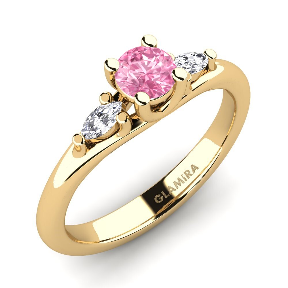 Pink Sapphire Engagement Ring Leare