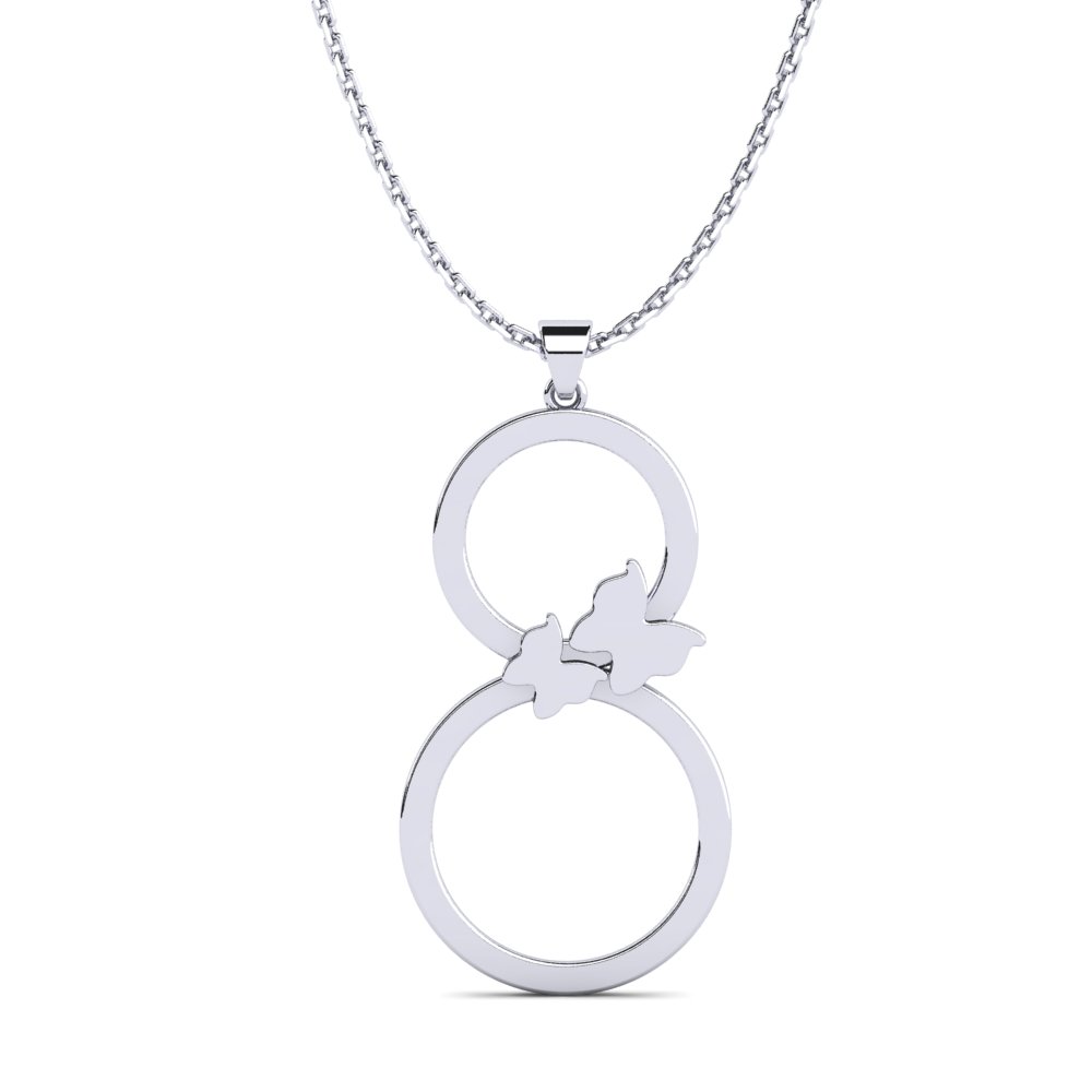18ct White Gold Pendant Seraben