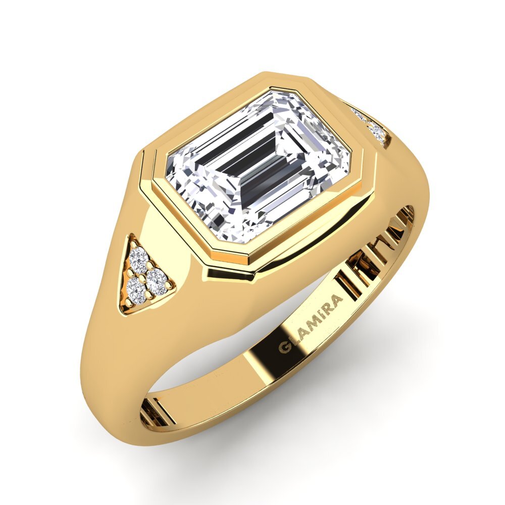 Emerald Cut Men's Ring Vanhoy
